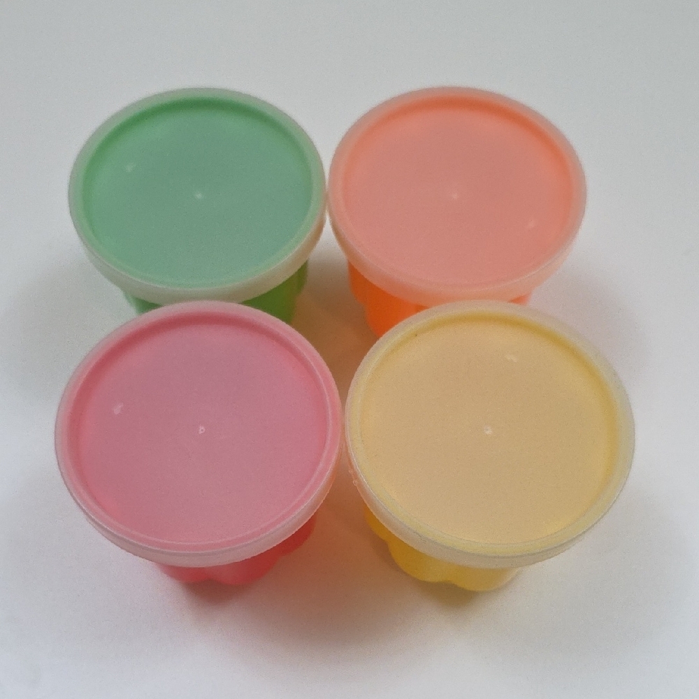 Colorful Individual Jello Mold Set - Red, Green, Yellow, Orange - Picture 2 of 5